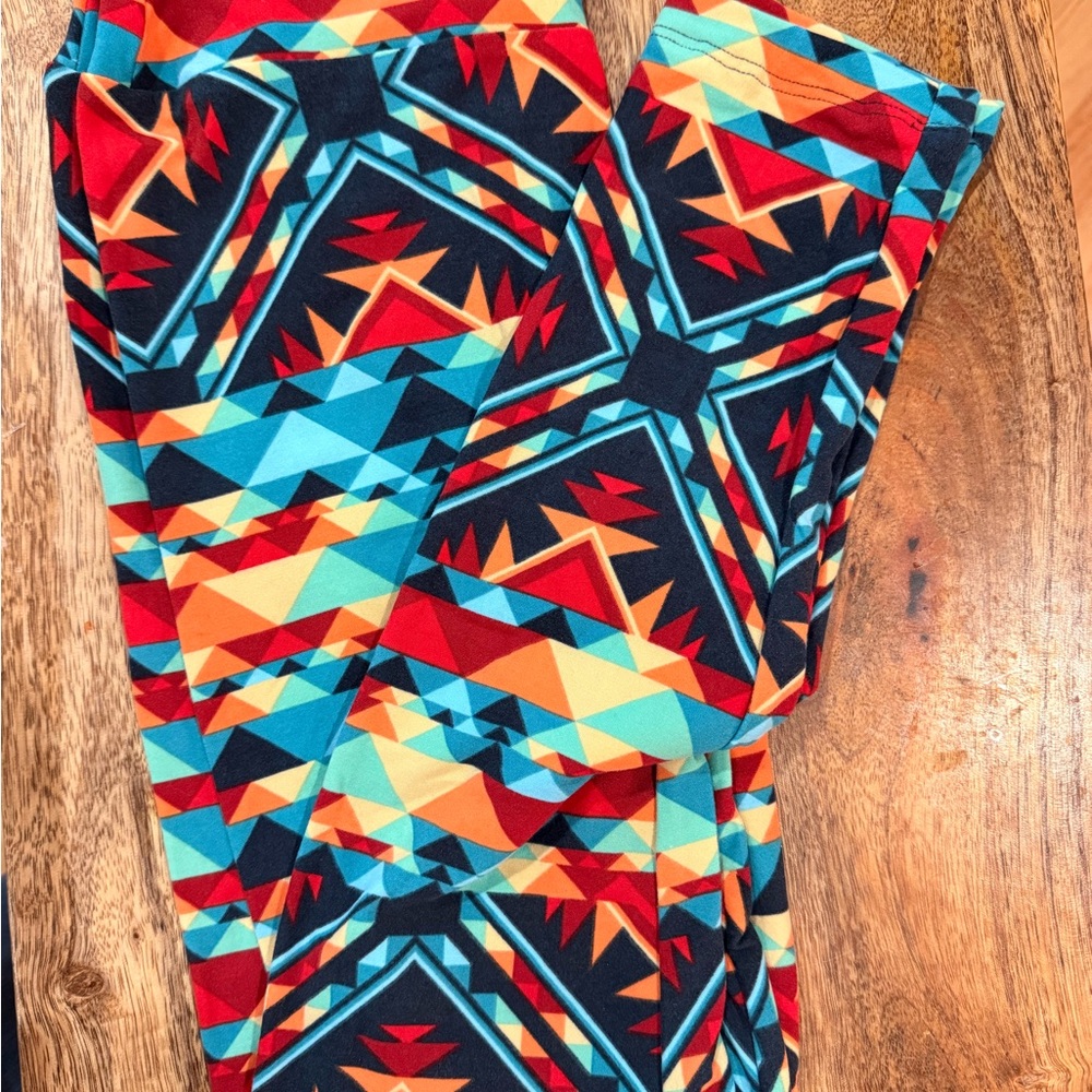 LuLaRoe Multicolor Geometric Leggings